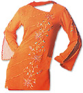 Orange/Red Georgette Trouser Suit- Pakistani Casual Dress