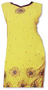 Yellow Chiffon Trouser Suit- Indian Semi Party Dress