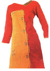 Orange/Yellow Georgette Suit   - Pakistani Casual Dress