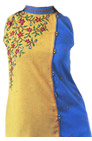 Turquoise/yellow Georgette Suit   - Pakistani Casual Clothes