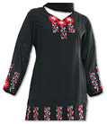 Black Georgette Trouser Suit- Pakistani Casual Dress