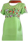 Parrot Green Georgette Trouser Suit   - Pakistani Casual Clothes