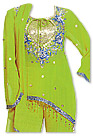 Parrot Green Georgette Suit- Indian Semi Party Dress