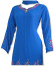 Royal Blue Georgette Suit - Pakistani Casual Dress