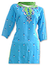 Blue/Green Chiffon Suit- Pakistani Casual Clothes