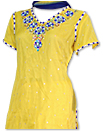 Yellow Chiffon Suit- Indian Semi Party Dress