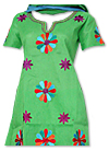 Green Cotton Suit - Pakistani Casual Dress