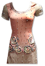 Peach Crinkle Chiffon Suit