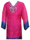 Shocking Pink/Blue Chiffon Suit 