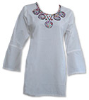 White Khaddi Cotton Kurti 