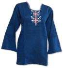 Navy Blue Khaddi Cotton Kurti