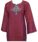 Maroon Khaddi Cotton Kurti