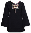 Black Khaddi Cotton Kurti