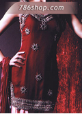 Maroon/Pink Chiffon Suit- Pakistani Formal Designer Dress