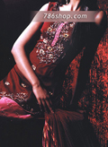 Maroon/Pink Silk Suit- Pakistani Formal Designer Dress