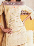 Light Golden Silk Trouser Suit - Pakistani Party Wear Dress