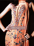 Rust Orange Chiffon Suit- Pakistani Party Wear Dress