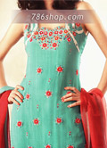 Sea Green Chiffon Suit- Pakistani Party Wear Dress