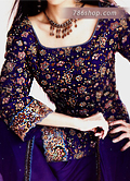 Blue Silk Suit - Pakistani Party Wear Dress