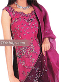 Hot Pink/Maroon Chiffon Suit- Pakistani Formal Designer Dress