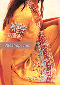 Yellow Jamawar Silk Suit- Indian Designer Dress