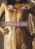 Light Brown Chiffon Suit- Pakistani Party Wear Dress