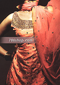 Rust Jamawar Zarri Suit- Pakistani Party Wear Dress