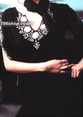 Black Georgette Trouser Suit - Pakistani Formal Designer Dress