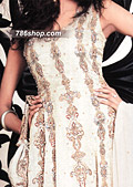 Off-White Chiffon Jamawar Suit- Pakistani Formal Designer Dress