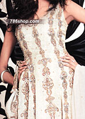 Off-White Chiffon Jamawar Suit- Pakistani Party Wear Dress