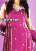 Magenta/Purple Chiffon Suit- Pakistani Party Wear Dress