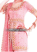 Pink Jamawar Chiffon Gharara