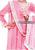 Pink Jamawar Chiffon Suit    - Pakistani Party Wear Dress