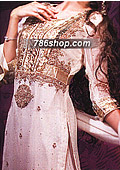 White Crinkle Chiffon Lehnga    - Pakistani Wedding Dress
