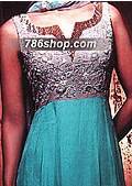 Sea Green Chiffon Suit- Pakistani Party Wear Dress