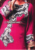 Magenta Chiffon Suit- Pakistani Party Wear Dress