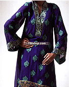 Royal Blue/Off-White Chiffon Suit - Pakistani Formal Designer Dress