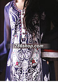 Navy Blue/Black Chiffon Suit- Pakistani Party Wear Dress