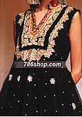 Black Chiffon Suit - Pakistani Formal Designer Dress