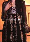 Black Chiffon Suit - Pakistani Formal Designer Dress