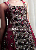 Dark Magenta Chiffon Suit- Pakistani Formal Designer Dress