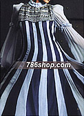Blue Chiffon Suit - Pakistani Formal Designer Dress