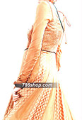 Golden Jamawar Chiffon Suit - Pakistani Party Wear Dress