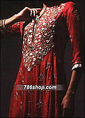 Red Chiffon Suit - Pakistani Party Wear Dress