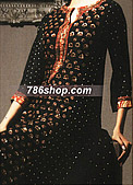 Black Chiffon Jamawar Suit- Pakistani Party Wear Dress