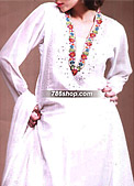 White Chiffon Suit- Pakistani Party Wear Dress