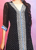 Black Chiffon Suit - Pakistani Formal Designer Dress