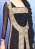 Black Chiffon Suit- Pakistani Formal Designer Dress