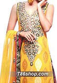 Yellow/Purple Chiffon Jamawar Suit- Pakistani Formal Designer Dress