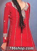 Red Chiffon Suit- Pakistani Formal Designer Dress